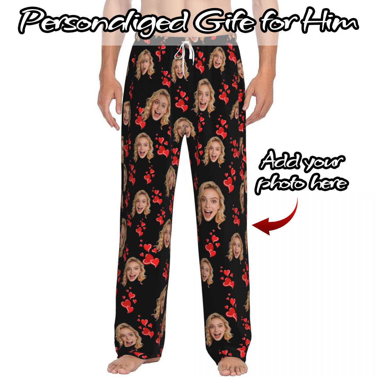 Thermal Long John - Pantalones de Dormir Personalizados con Foto