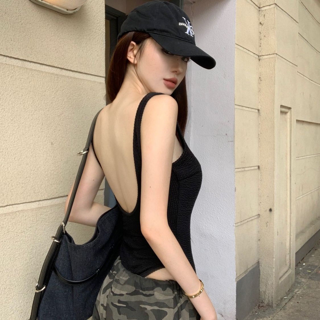 Body negro con tiras, mono Sex - Suspender Tank Top reseña y precio